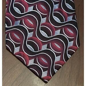 Crazy Horse Red Black Hand Made 100% Silk Men’s Neck Tie Made In China